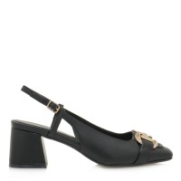 Γυναικείες γόβες slingback SEVEN μαύρο