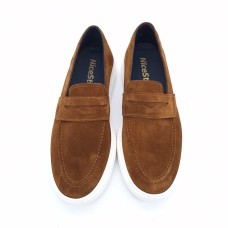 Ανδρικά Loafers NICE STEP ταμπά καστόρ