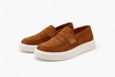 Ανδρικά Loafers NICE STEP ταμπά καστόρ