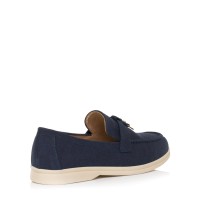 Γυναικεία loafers SEVEN μπλε σουέτ