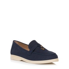 Γυναικεία loafers SEVEN μπλε σουέτ