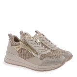 Γυναικεία sneakers SEVEN μπεζ ψάθα