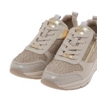 Γυναικεία sneakers SEVEN μπεζ ψάθα