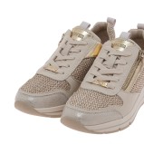 Γυναικεία sneakers SEVEN μπεζ ψάθα