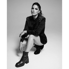 Women's platform heels booties "SMOOTHIES" Mairiboo for ENVIE black