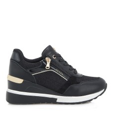 Women's sneakers SEVEN black glitter
