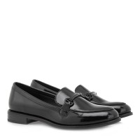Women's loafers SEVEN black patent