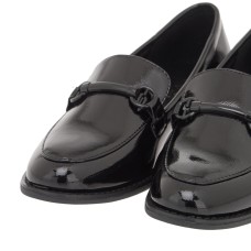 Γυναικεία loafers SEVEN μαύρο λουστρίνι