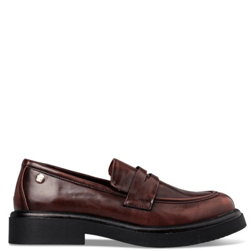 Γυναικεία chunky loafers ENVIE καφέ