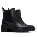 Γυναικεία δερμάτινα μποτάκια chelsea CARMELA μαύρο