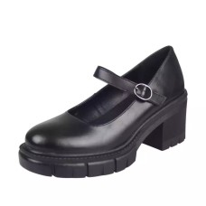 Γυναικεία chunky Mary Jane ENVIE μαύρο