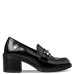 Γυναικεία loafers με τακούνι ENVIE μαύρο φλωρεντίκ