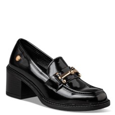 Γυναικεία loafers με τακούνι ENVIE μαύρο φλωρεντίκ