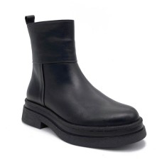 Γυναικεία δερμάτινα μποτάκια MAGO μαύρο