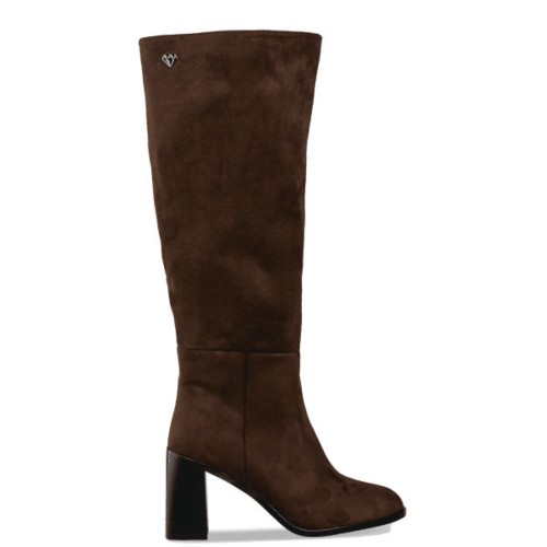 Γυναικείες Σουέτ μπότες "SUEDE DREAMS" MAIRIBOO for ENVIE καφέ