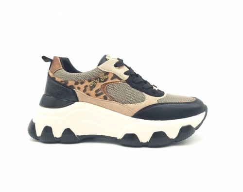 Γυναικεία chunky sneakers SEVEN μπεζ Γυναικεία chunky sneakers SEVEN μπεζ