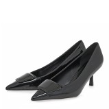 Γυναικείες γόβες SEVEN μαύρο λουστρίν