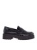 Γυναικεία loafers κροκό SEVEN μαύρο