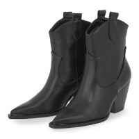 Γυναικεία μποτάκια western SEVEN by Tsakiris Mallas μαύρο