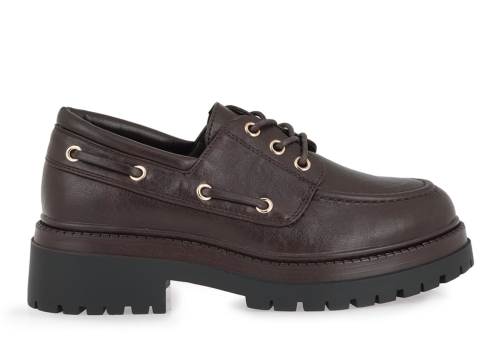 Γυναικεία boat shoes SEVEN καφέ 