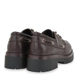 Γυναικεία boat shoes SEVEN καφέ 