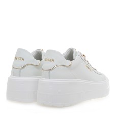 Γυναικεία chunky sneakers με διακοσμητική καρδούλα SEVEN Λευκό