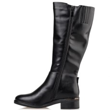 Women's flat boots ENVIE black