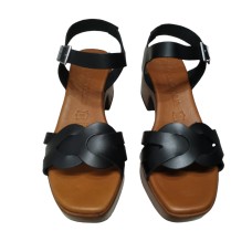 Women's sandals pvc SPARTANAS black