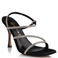 Women's strass sandals ENVIE black