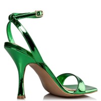 Mirror ankle wrap sandals ENVIE green