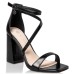 Women's block heels sandals ENVIE black