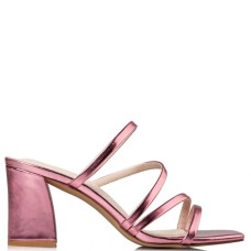 Women's block heels mules ENVIE pink