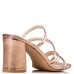 Women's block heels mules ENVIE pink gold